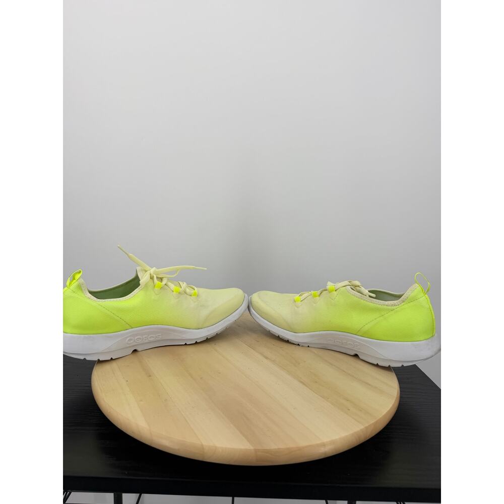 Oofos Oomg Sport Lace Women's casual shoes Size 11 Neon Yellow Sneakers - Picture 7 of 11